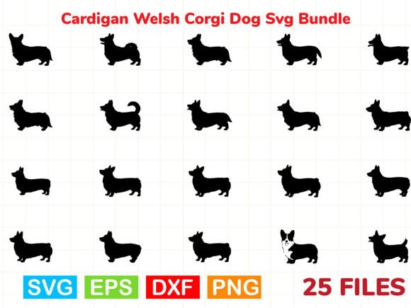 Cardigan Welsh Corgi Dog Svg Bundle