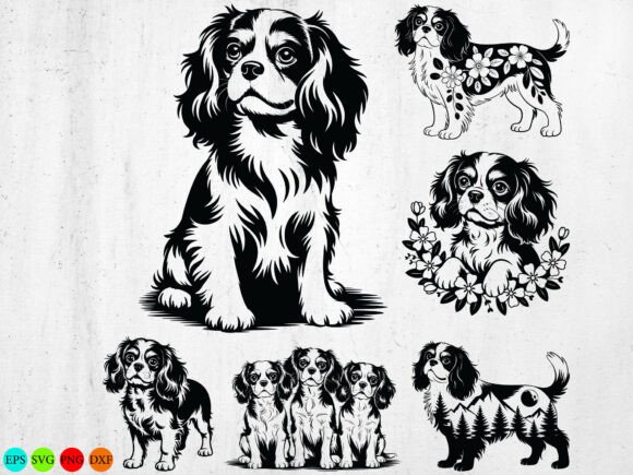Cavalier King Charles Spaniels Dog Svg