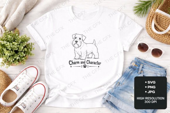 Charming Sealyham Terrier Dog SVG Design