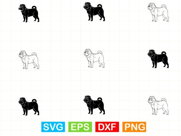 Chinese Shar Pei Dog Svg