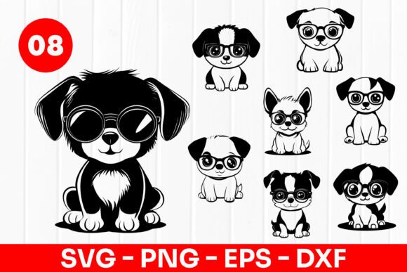 Cute Puppy Faces Cartoon Dog SVG PNG