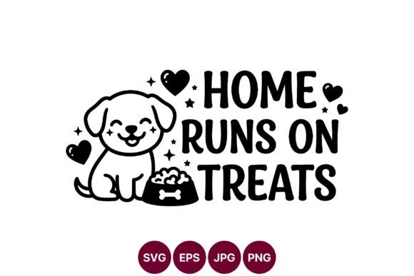 Home Runs on Treats Dog Svg