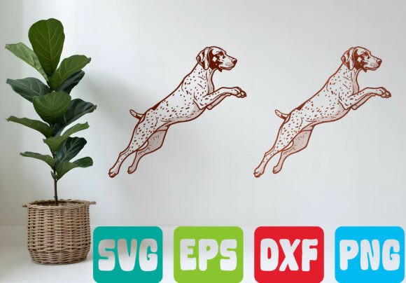 Jumping Dog SVG Design