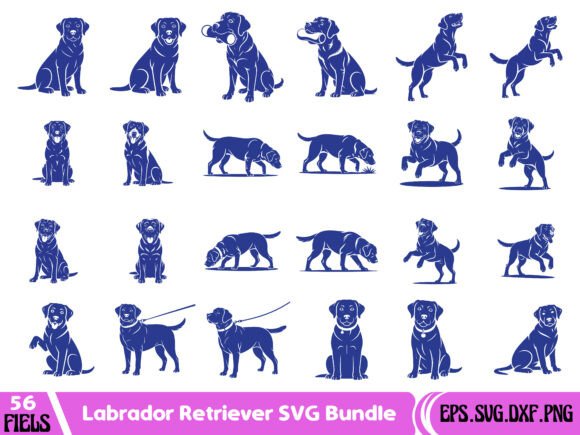 Labrador Retriever Dog SVG Bundle