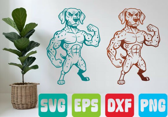 Muscle Dog SVG Design Review