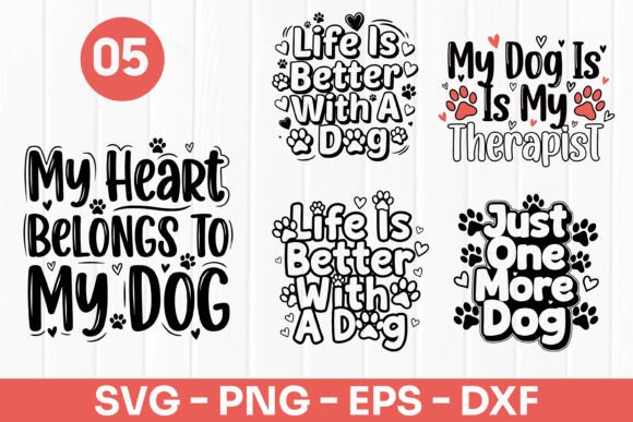 My Heart Belongs to My Dog SVG PNG