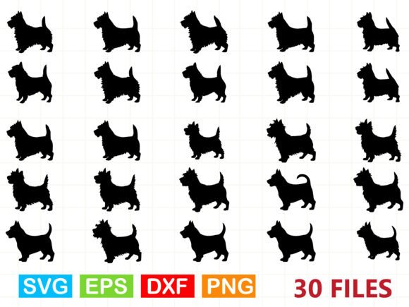 West Highland Terrier Dog Svg Bundle